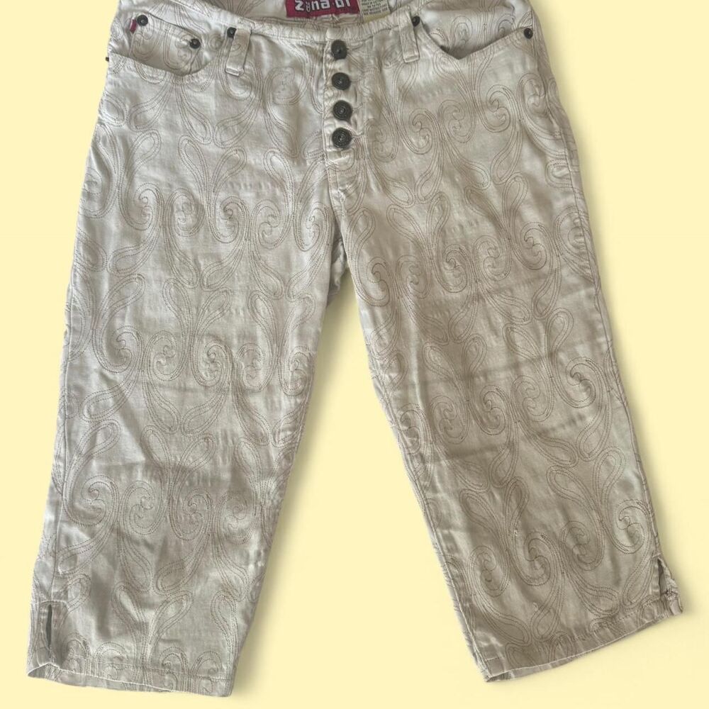 Unbranded Women's Cream and Tan Trousers